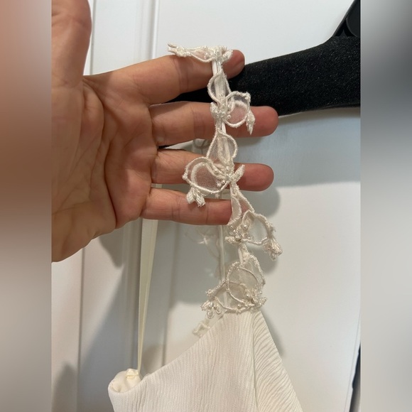 NWT Sachin & Babi ($1095) Sabrina empire Chiffon Gown - Ivory - size 4 - bridal - Picture 13 of 16